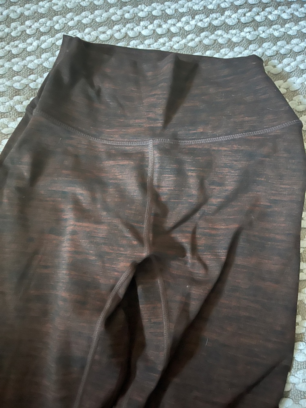 High-Rise Women's Leggings in Brown Heather